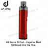 Kit Barrel - S Pod - 1000mah - 2ml - Da One - Couleur Imperial Red