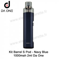 Kit Barrel - S Pod - 1000mah - 2ml - Da One - Couleur Navy Blue