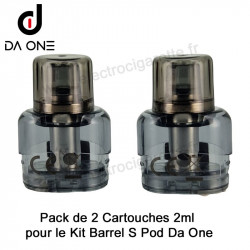 Pack de 2 x Cartouches 2ml pour le Kit Barrel S Pod - Da One