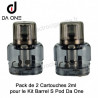 Pack de 2 x Cartouches 2ml pour le Kit Barrel S Pod - Da One