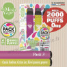 Pack découverte 3 - Ma mega vape - Vape Pen - Cigarette jetable - 2000 Puffs