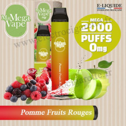 Pomme Fruits Rouges - Ma mega vape - Vape Pen - Cigarette jetable