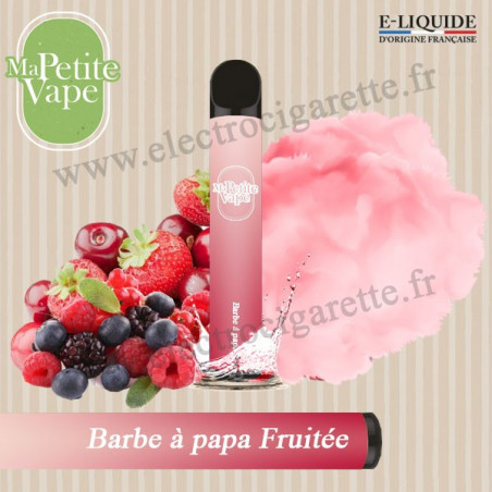 Barbe à papa Fraise - Ma petite vape - Vape Pen - Cigarette jetable