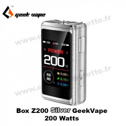 Box Z200 - 200 Watts - Geekvape - Couleur Silver