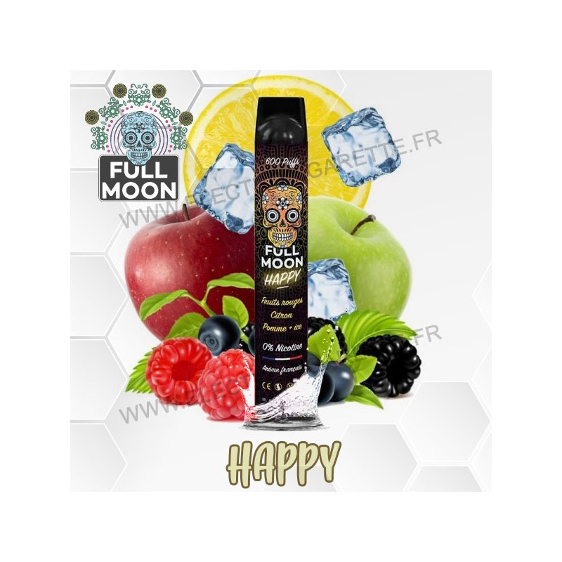 Happy - Full Moon - 600 Puff - Vape Pen - Cigarette jetable