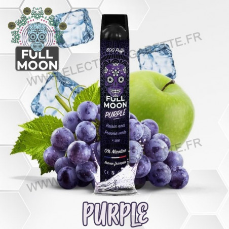 Purple - Full Moon - 600 Puff - Vape Pen - Cigarette jetable
