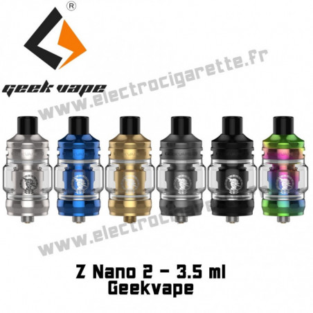Clearomiseur Z Nano 2 - 3.5ml - Geekvape - Toutes les couleurs