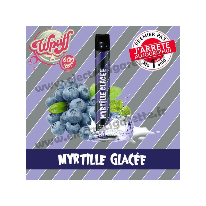 Myrtille Glacée - Wpuff - Vape Pen - Cigarette jetable