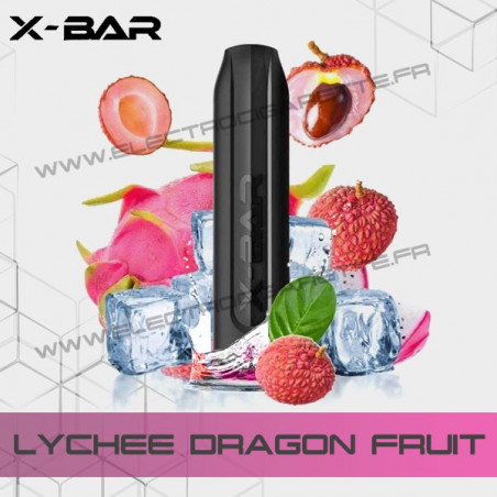 Lychee Dragon Fruit - X-Bar - Vape Pen - Cigarette jetable