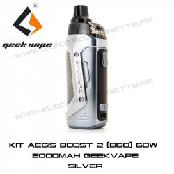 Kit Aegis Boost 2 (B60) - 60W - 2000mah - GeekVape - Couleur Silver