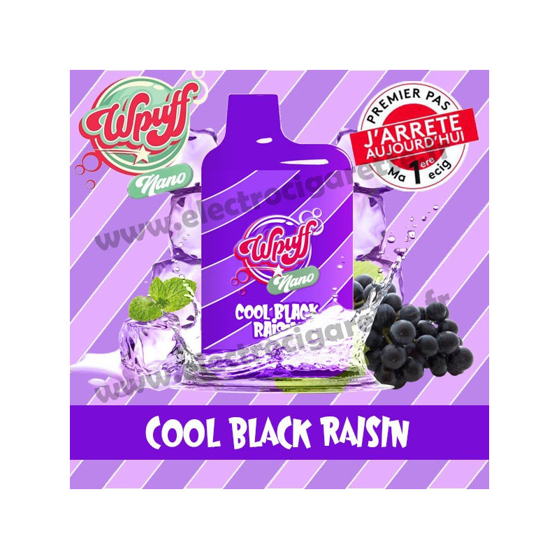 Cool Black Raisin - Wpuff Nano - Vape Pen - Cigarette jetable