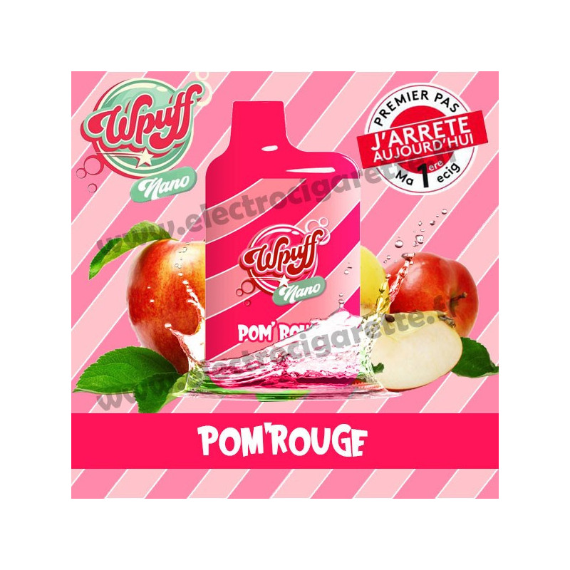 Pom'Rouge - Wpuff Nano - Vape Pen - Cigarette jetable