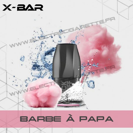 Barbe à Papa - X-Bar Click Puff - Cartouche Pod