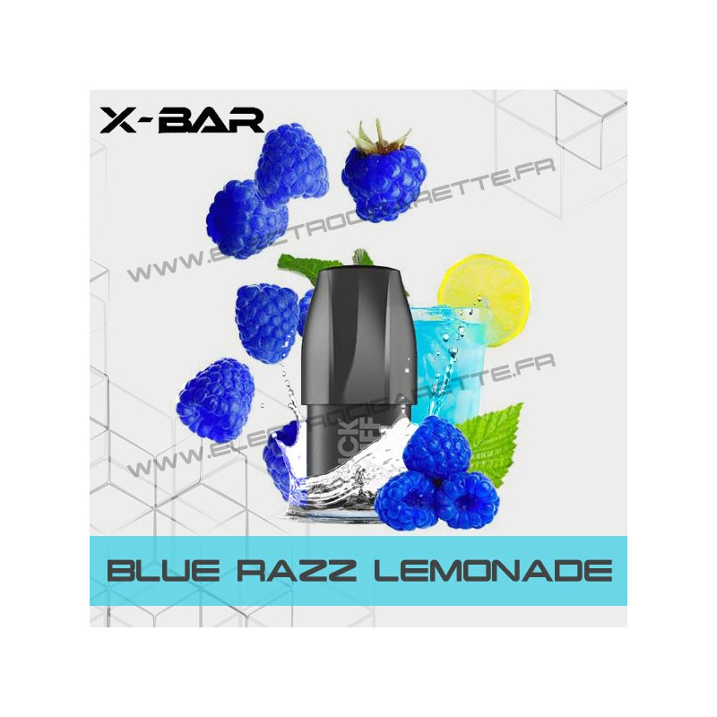 Blue Razz Lemonade - X-Bar Click Puff - Cartouche Pod