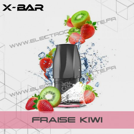 Fraise Kiwi - X-Bar Click Puff - Cartouche Pod