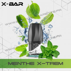 Menthe X-Trem - X-Bar Click Puff - Cartouche Pod