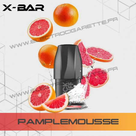 Pamplemousse - X-Bar Click Puff - Cartouche Pod