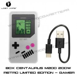 Box Centaurus M200 200W - Rétro Gamer Limited Edition - Cordon de charge - Lost Vape