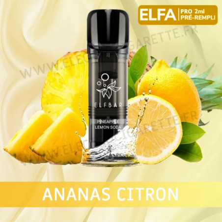 Ananas Citron - 2 x Capsules Pod Elfa Pro par Elf Bar - 2ml - Vape Pen
