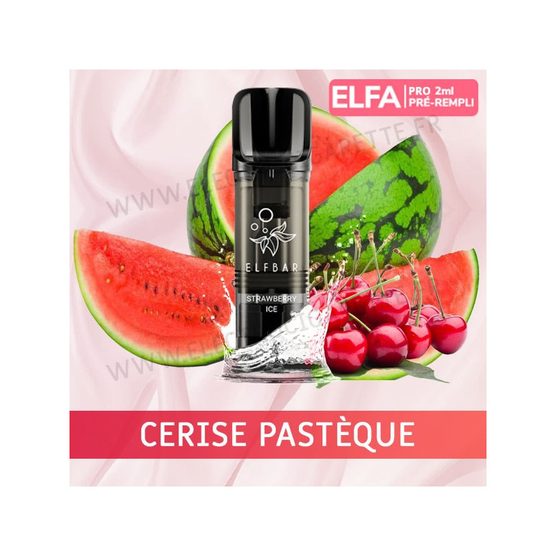 Cerise Pastèque - 2 x Capsules Pod Elfa Pro par Elf Bar - 2ml - Vape Pen