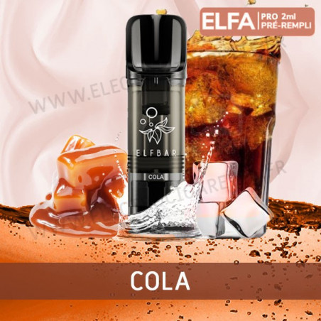 Cola - 2 x Capsules Pod Elfa Pro par Elf Bar - 2ml - Vape Pen