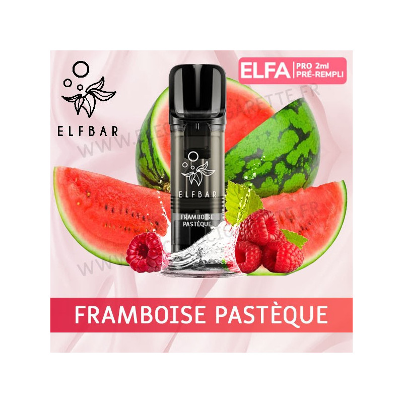 Framboise Pastèque - 2 x Capsules Pod Elfa Pro par Elf Bar - 2ml - Vape Pen