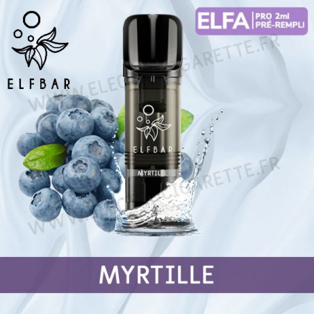 Myrtille - 2 x Capsules Pod Elfa Pro par Elf Bar - 2ml - Vape Pen