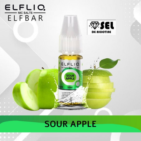 Sour Apple - Elfliq - Elfbar - 10ml - Recharge eliquide