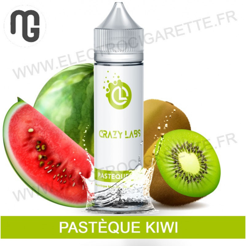 Pastèque Kiwi - ShortFill - Crazy Labs - MG Vape - ZHC 50 ml