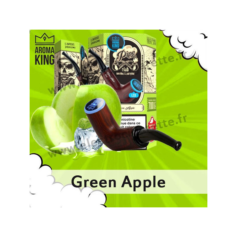 Green Apple - Pipe Hipster - Aroma King - Vape Pen - Cigarette jetable - 700 puffs