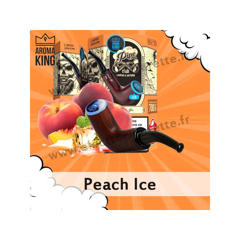 Peach Ice - Pipe Hipster - Aroma King - Vape Pen - Cigarette jetable - 700 puffs