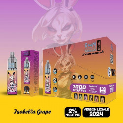 Isabella Grape - White Rabbit - RandM X Tornado - 7000 Puffs - 10ml - Vape Pen - Cigarette jetable - Boite
