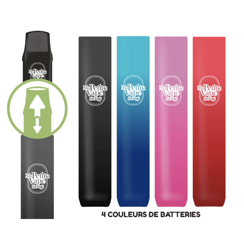 Batterie RePuff - Ma petite vape - Batterie 1500 MaH - Toutes les couleurs