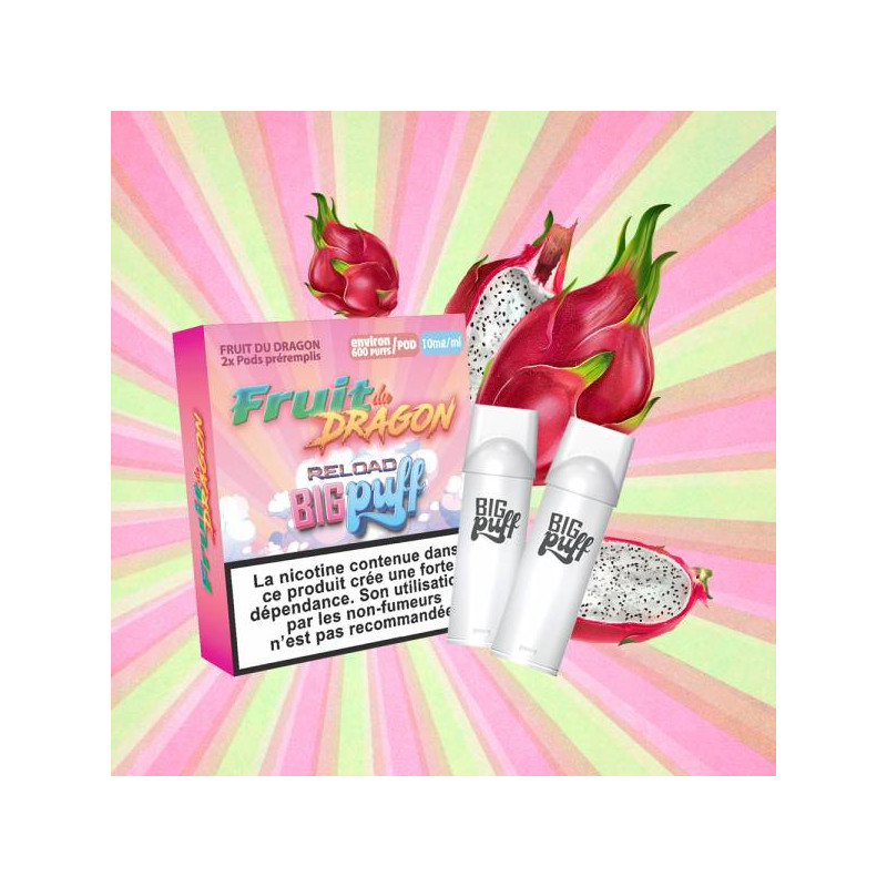 Fruit du Dragon - Big Puff Reload - Vape Pen - Pod Jetable