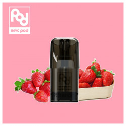 3 x Pod Fraise - INVC - Vape Pen - Pod Jetable