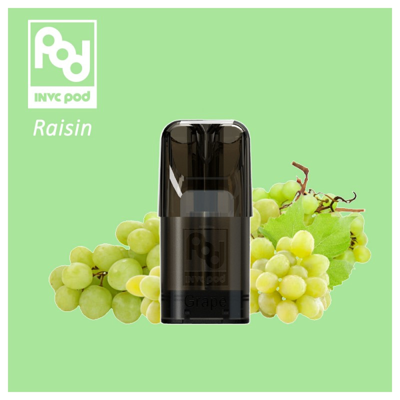 3 x Pod Raisin - INVC - Vape Pen - Pod Jetable