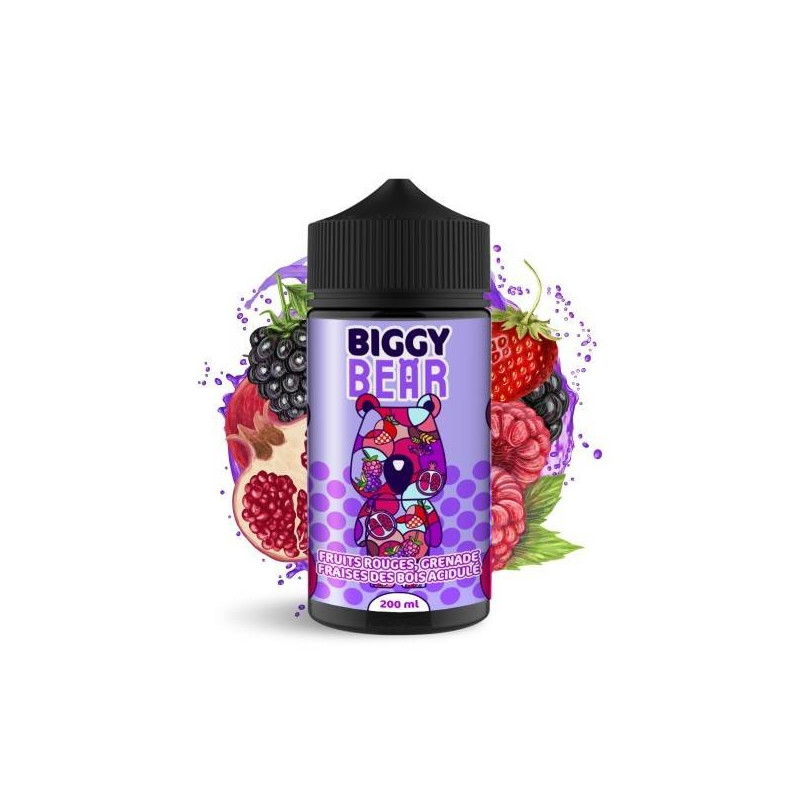 Fruits Rouges Grenade Fraise des bois acidulée 200ML - Biggy Bear