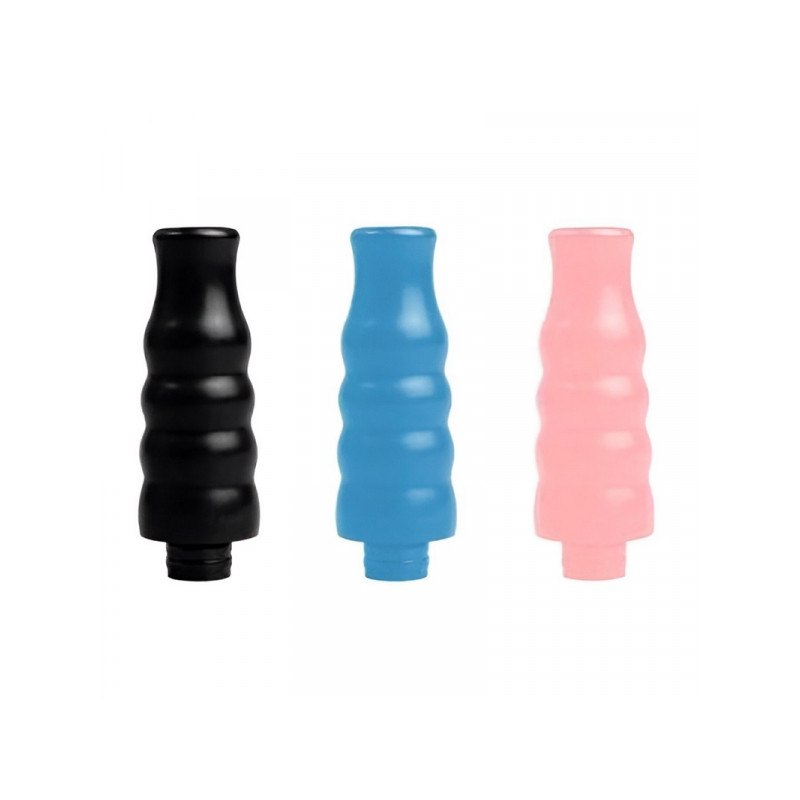 Fumytech - Drip Tip 510 Hookah Air NOIR BLEU ROSE