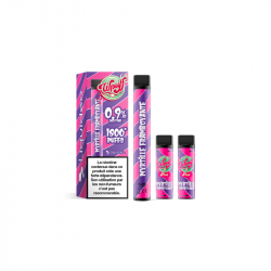 KIT WPUFF 1800 POD + 3 PODS 2ML 0.9% LIQUIDEO - Myrtille Framboyante