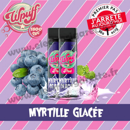 2 x Pods Myrtille Glacée - Wpuff 1800/Liquideo