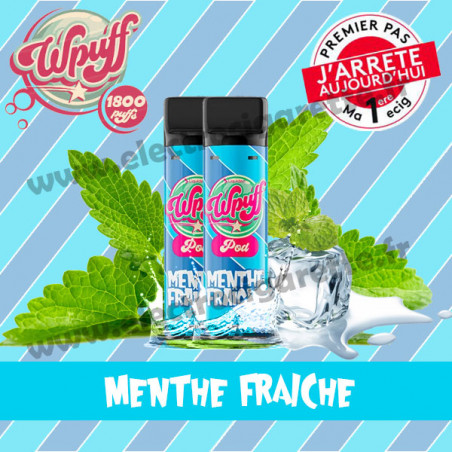 2 x Pods Menthe Fraiche - Wpuff 1800/Liquideo