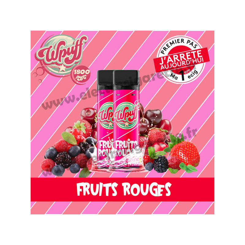 2 x Pods Fruits Rouges - Wpuff 1800/Liquideo
