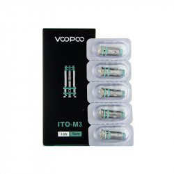 PACK DE 5 RÉSISTANCES ITO M2 / ITO M3 DORIC 20 VOOPOO - Boite