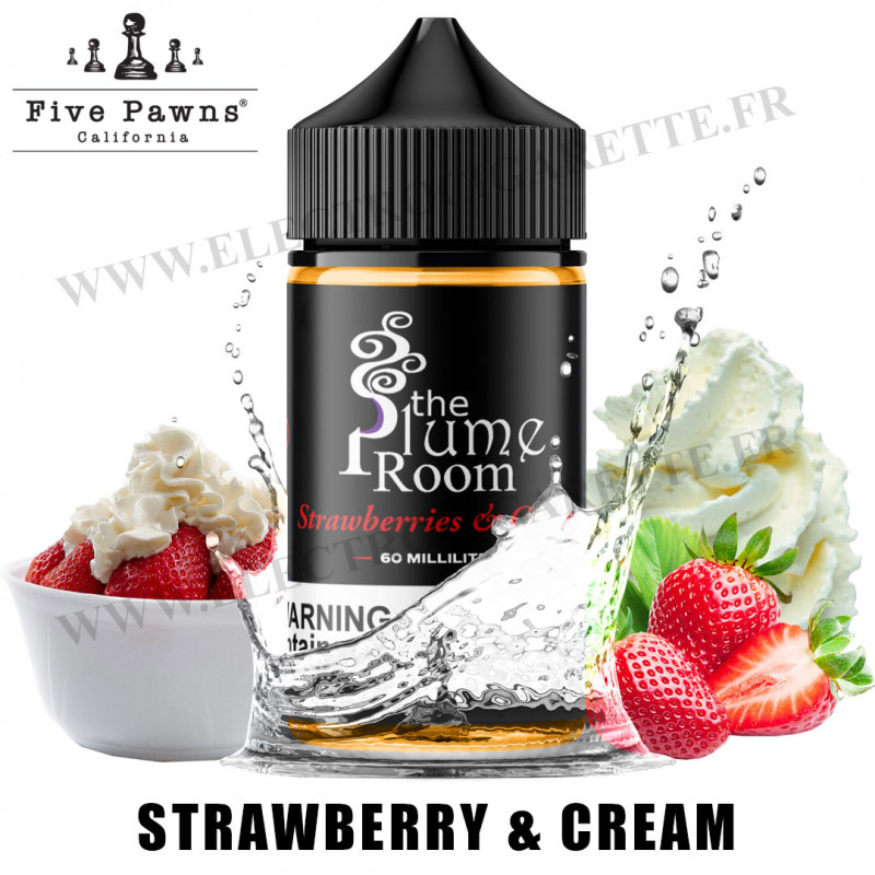 Strawberries and Cream - The Plume Room - Five Pawns - 50ml - 0mg