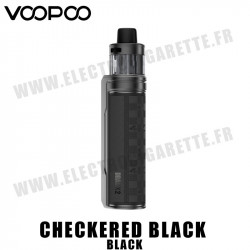 Kit Drag X2 Pod - 80W - 1 accu 18650 - Voopoo - Checkcked Black