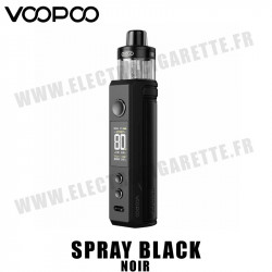 Kit Drag X2 Pod - 80W - 1 accu 18650 - Voopoo - Spray Black