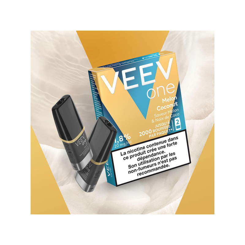 Paquet de 2 Pods pré-remplis Veev One Melon Coconut - Veev - Melon et Noix de Coco