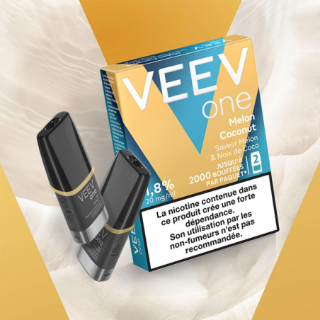 Paquet de 2 Pods pré-remplis Veev One Melon Coconut - Veev - Melon et Noix de Coco