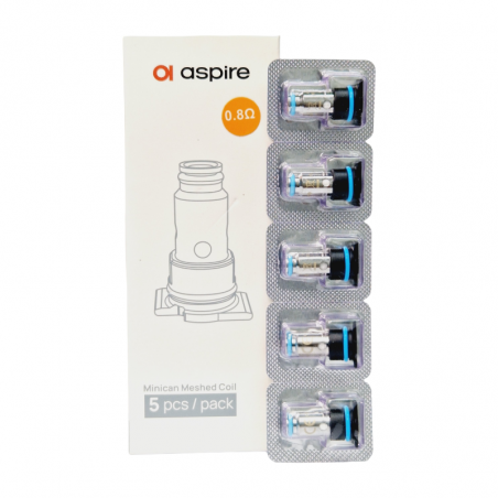 Pack de 5 x Résistances 0.8 Ohm MiniCan - Aspire