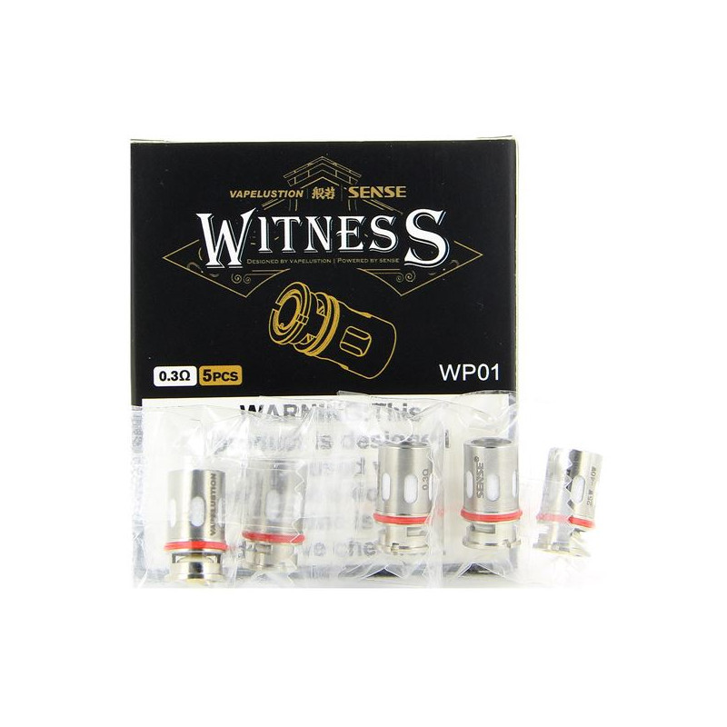 Pack de 5 x Résistances 0.3 Ohm Witness - VapeLustion